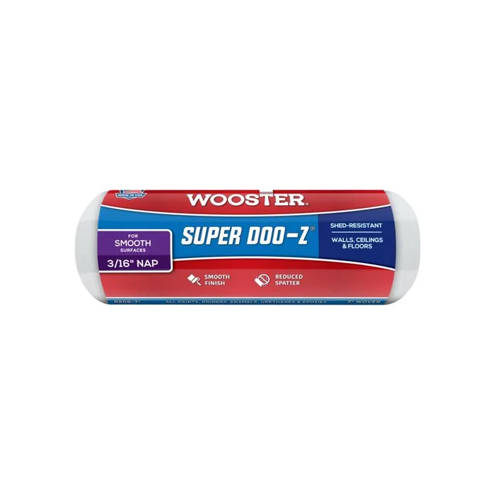 Wooster Super Doo-Z Fabric 7 in. W X 3/16 in. Regular Paint Roller Cover 1 pk (Pack of 12)