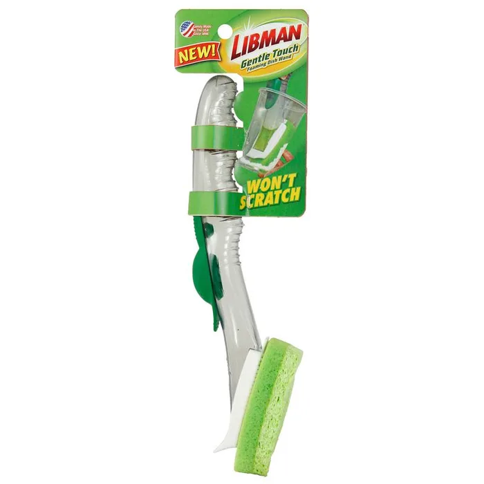 Libman 3 in. W Soft Bristle 7 in. Plastic/Rubber Handle Foaming Dish Wand (Pack of 6)