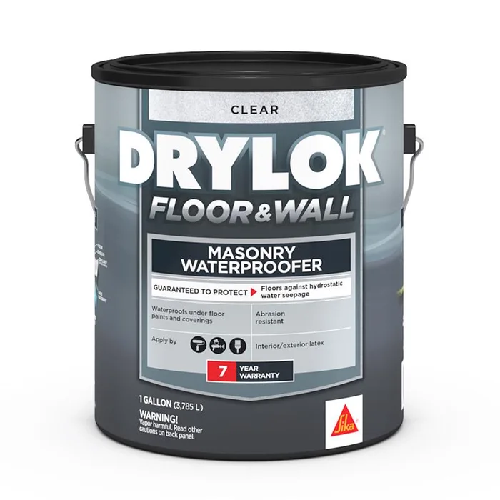 Drylok Floor and Wall High-Gloss Clear Latex Concrete and Masonry Sealer 1 gal (Pack of 2)
