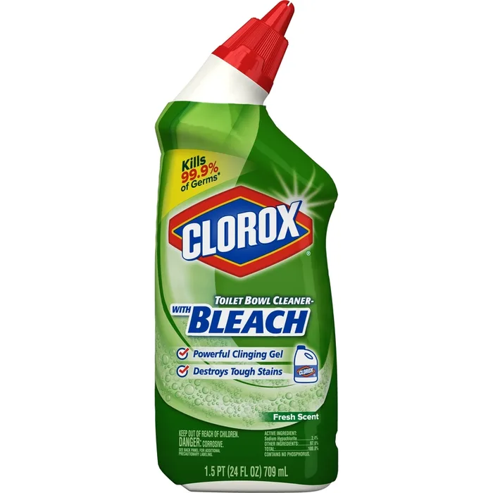 Clorox Fresh Scent Toilet Bowl Cleaner 24 oz Gel (Pack of 12)