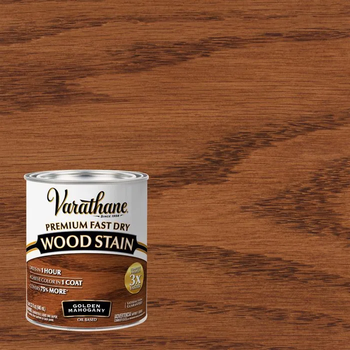 Varathane Premium Golden Mahogany Oil-Based Fast Dry Wood Stain 1 qt (Pack of 2)