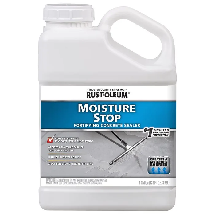 Rust-Oleum Moisture Stop Fortifying Clear Water-Based Sealer 1 gal (Pack of 4)