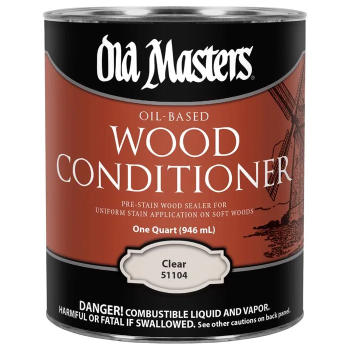 Old Masters Clear Oil-Based Wood Conditioner 1 qt (Pack of 4)