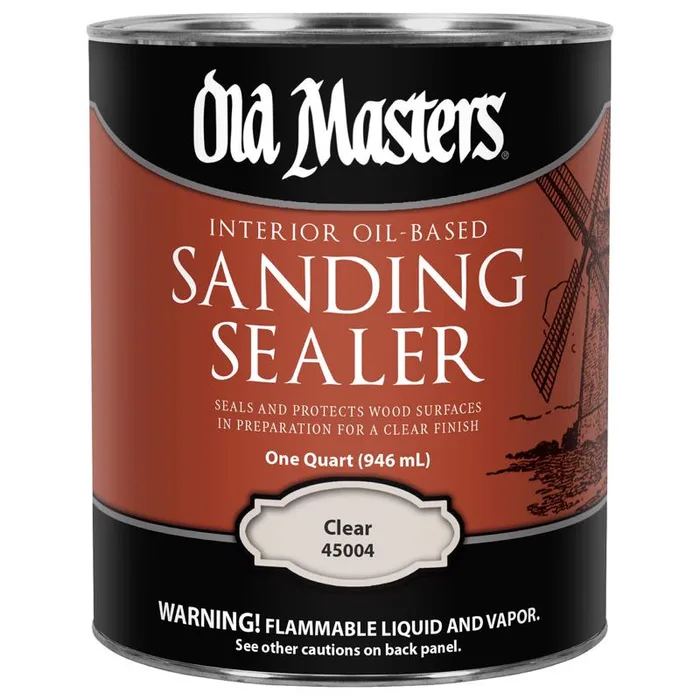 Old Masters Low Satin Clear Oil-Based Sanding Sealer 1 qt (Pack of 4)