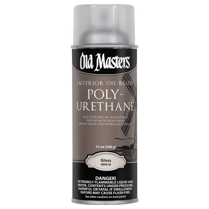 Old Masters Gloss Clear Oil-Based Polyurethane Spray 12 oz (Pack of 6)