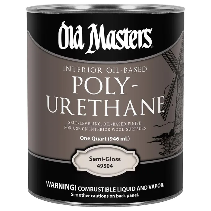 Old Masters Semi-Gloss Clear Oil-Based Polyurethane 1 qt (Pack of 4)