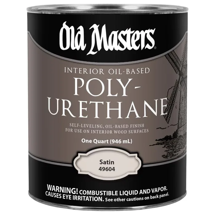 Old Masters Satin Clear Oil-Based Polyurethane 1 qt (Pack of 4)