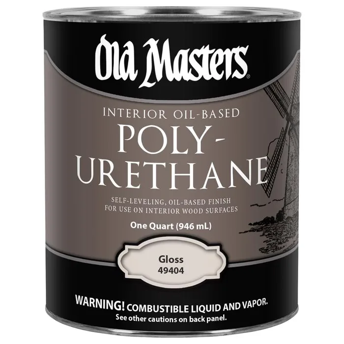 Old Masters Gloss Clear Oil-Based Polyurethane 1 qt (Pack of 4)