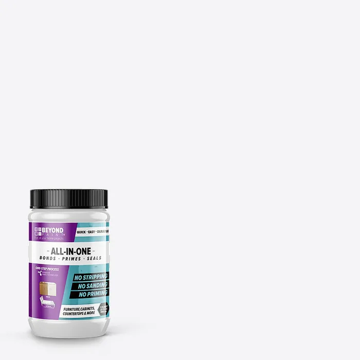 Beyond Paint Matte Bright White Water-Based Paint Exterior and Interior 1 qt