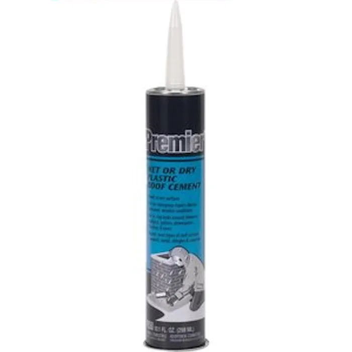 Premier Black Asphalt Wet/Dry Surface Roof Cement 10.1 oz (Pack of 24)