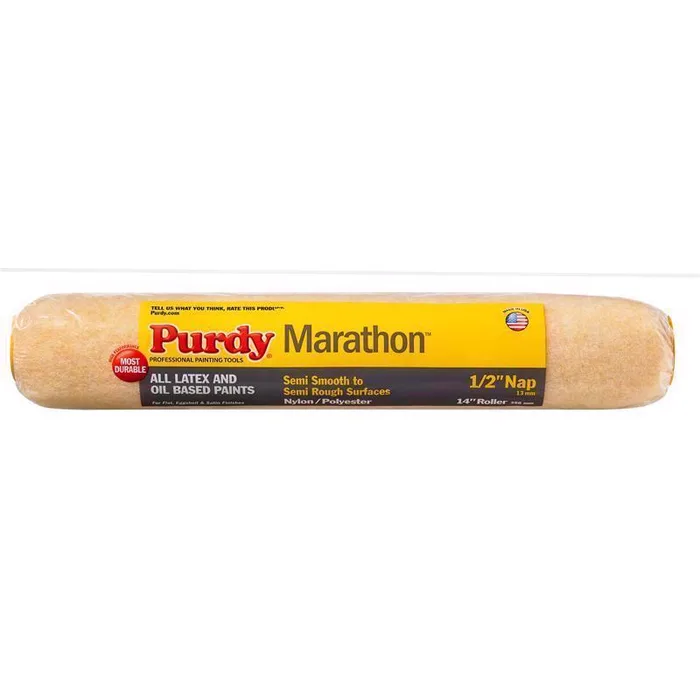 Purdy Marathon Nylon/Polyester 14 in. W X 1/2 in. Paint Roller Cover 1 pk (Pack of 6)