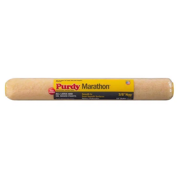 Purdy Marathon Nylon/Polyester 18 in. W X 3/8 in. Paint Roller Cover 1 pk (Pack of 6)
