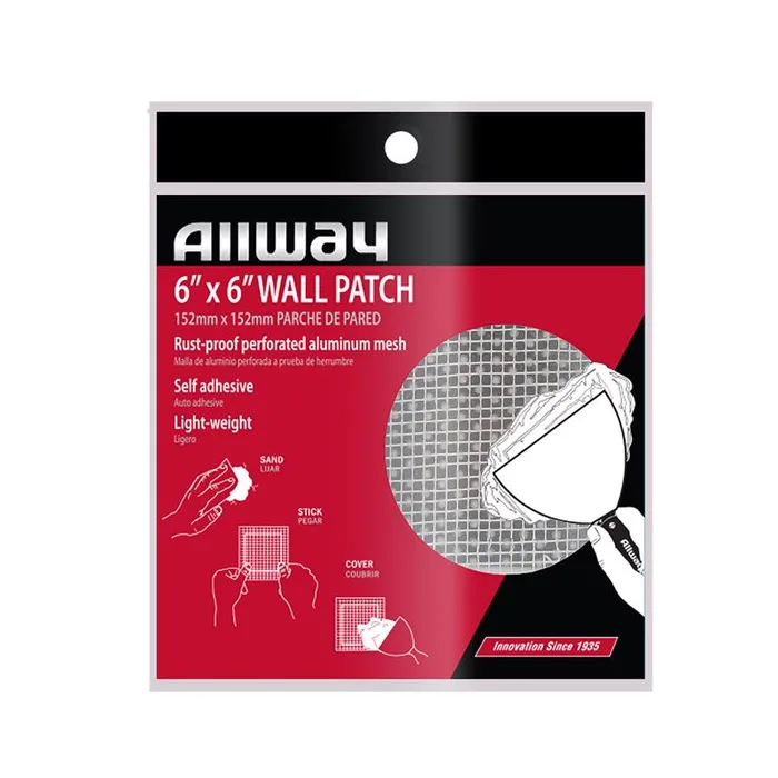 Allway 6 in. L X 6 in. W Fiberglass White Self Adhesive Drywall Mesh Patch (Pack of 10)