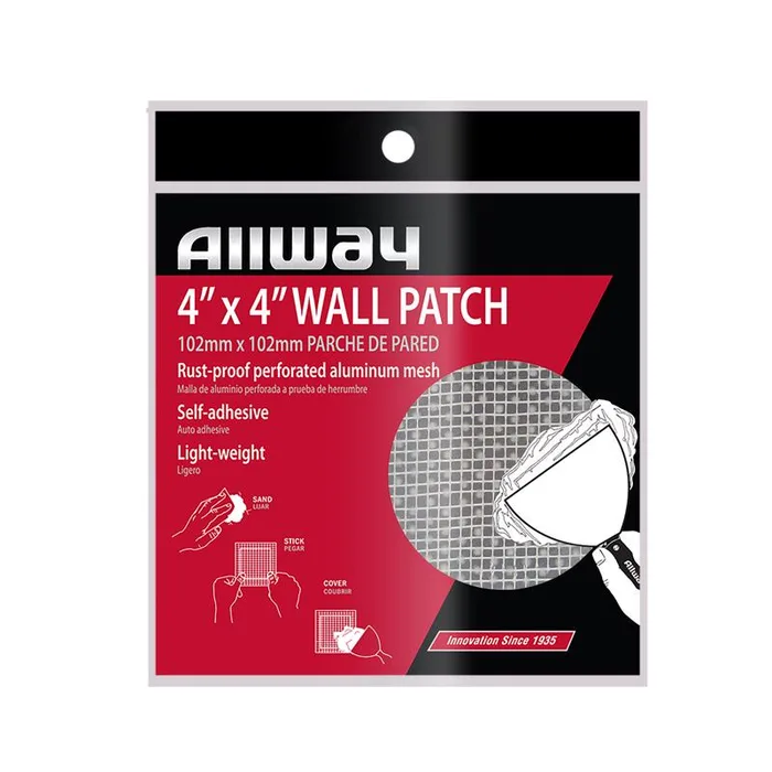Allway 4 in. L X 4 in. W Fiberglass White Self Adhesive Drywall Mesh Patch (Pack of 10)