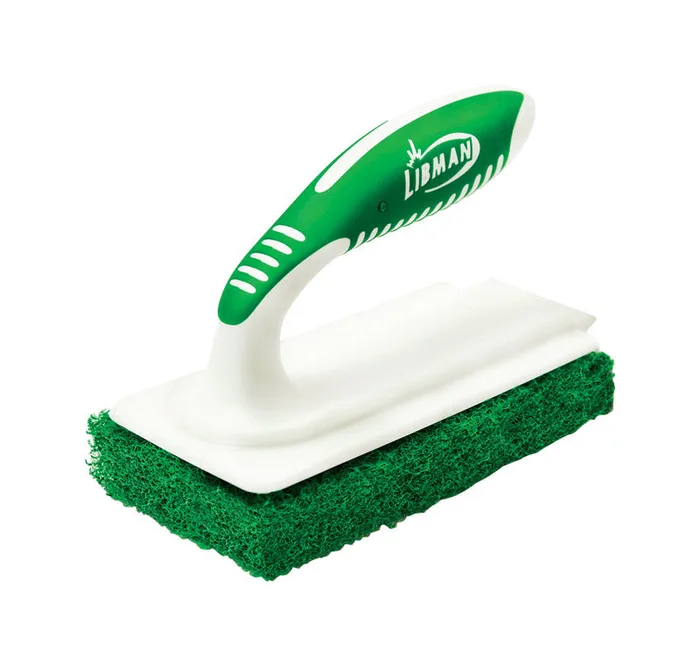Libman 5.75 in. W 5 in. Plastic/Rubber Handle Tub & Tile Scrubber (Pack of 6)