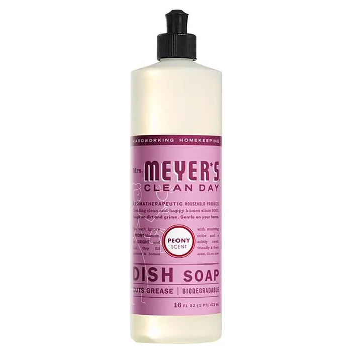 Mrs. Meyer's Clean Day Peony Scent Liquid Dish Soap 16 oz 1 pk (Pack of 6)