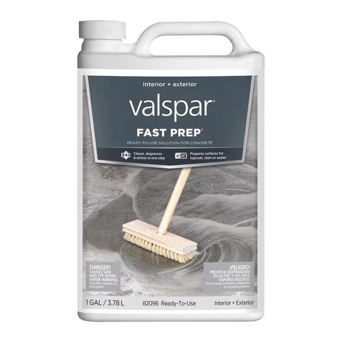 Valspar Fast Prep Ready-To-Use Concrete Etching Stain 1 gal (Pack of 4)