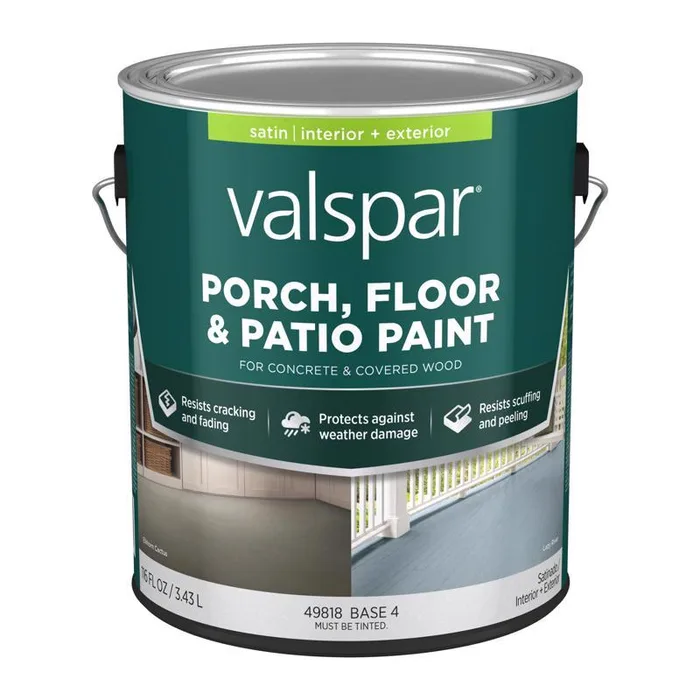Valspar Satin Base 4 Porch and Floor Paint+Primer 1 gal (Pack of 4)
