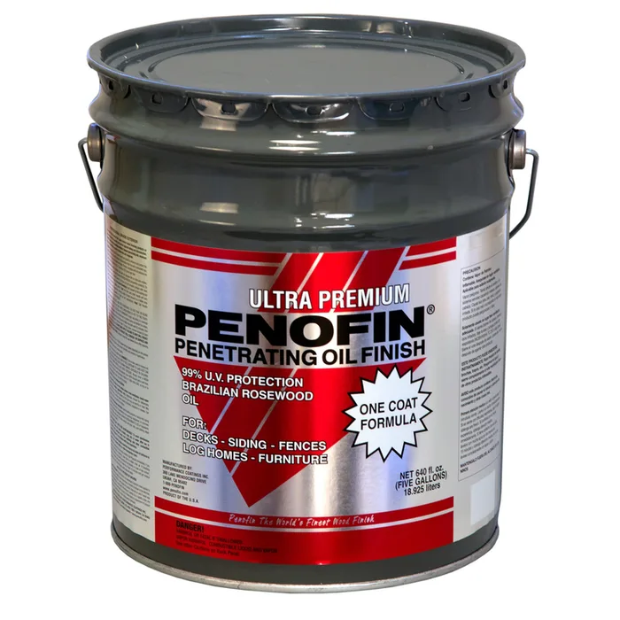 Penofin Ultra Premium Transparent Matte Western Red Cedar Oil-Based Penetrating Wood Stain 5 gal