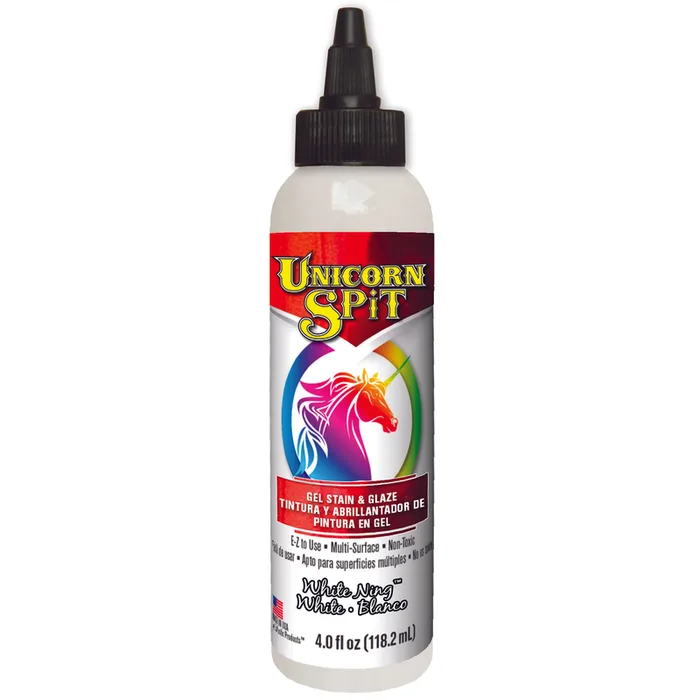 Unicorn Spit Flat White Gel Stain and Glaze 4 oz (Pack of 6)