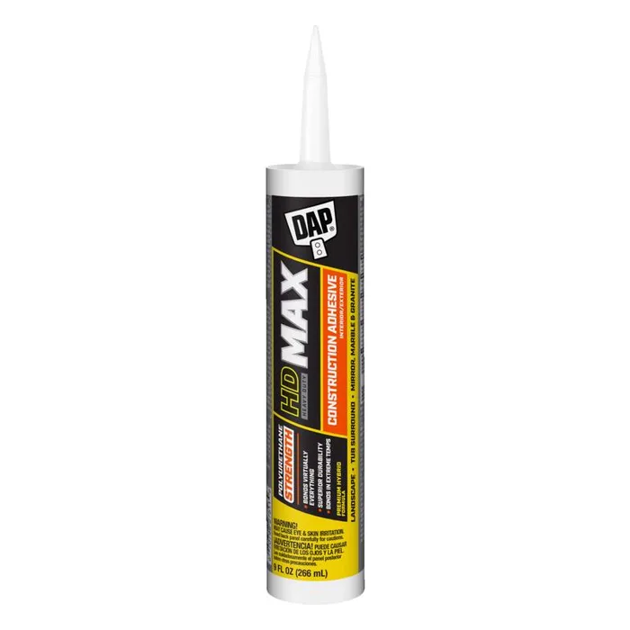 DAP HD Max Polyurethane Construction Adhesive 9 oz (Pack of 12)