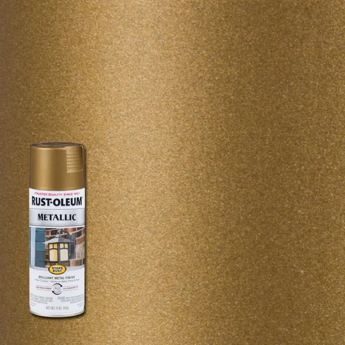 Rust-Oleum Stops Rust Metallic Champagne Bronze Spray Paint 11 oz (Pack of 6)