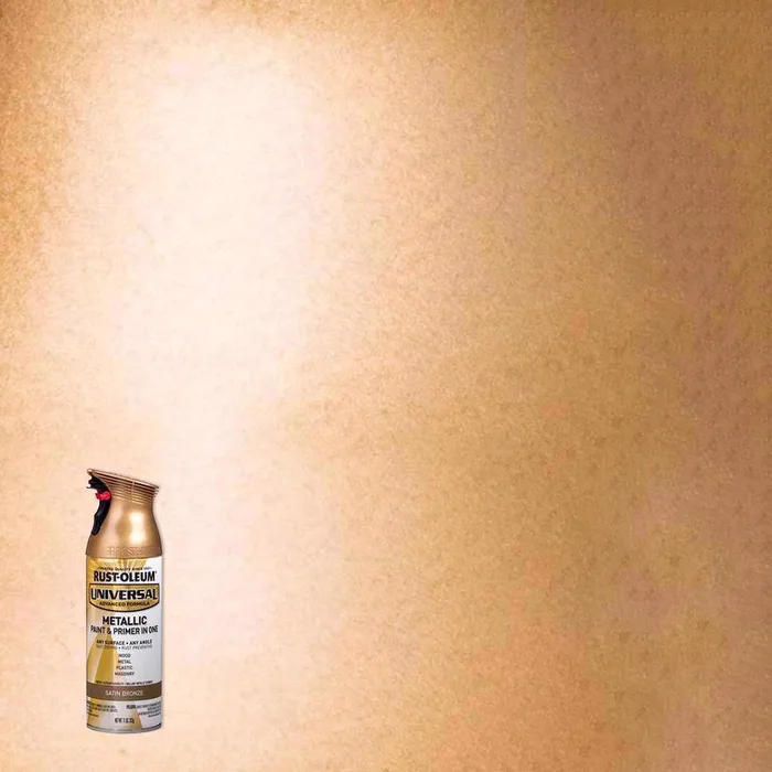 Rust-Oleum Universal Metallic Satin Bronze Metallic Spray Paint 11 oz (Pack of 6)