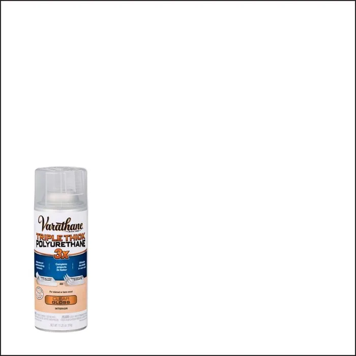 Varathane Transparent Gloss Clear Water-Based Oil Modified Urethane Triple Thick Polyurethane 11.25 (Pack of 6)