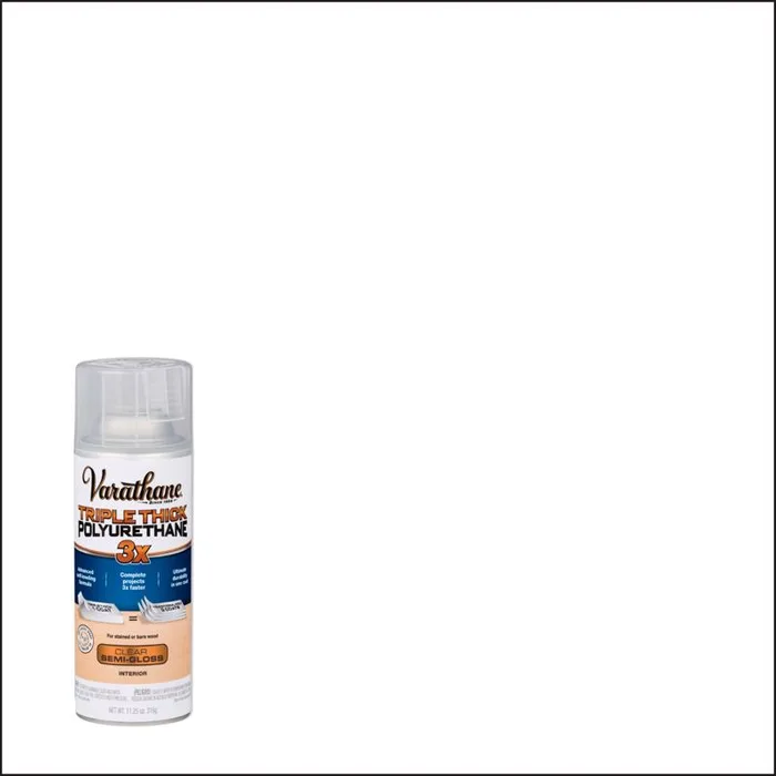 Varathane Transparent Semi-Gloss Clear Water-Based Oil Modified Urethane Triple Thick Polyurethane 1 (Pack of 6)