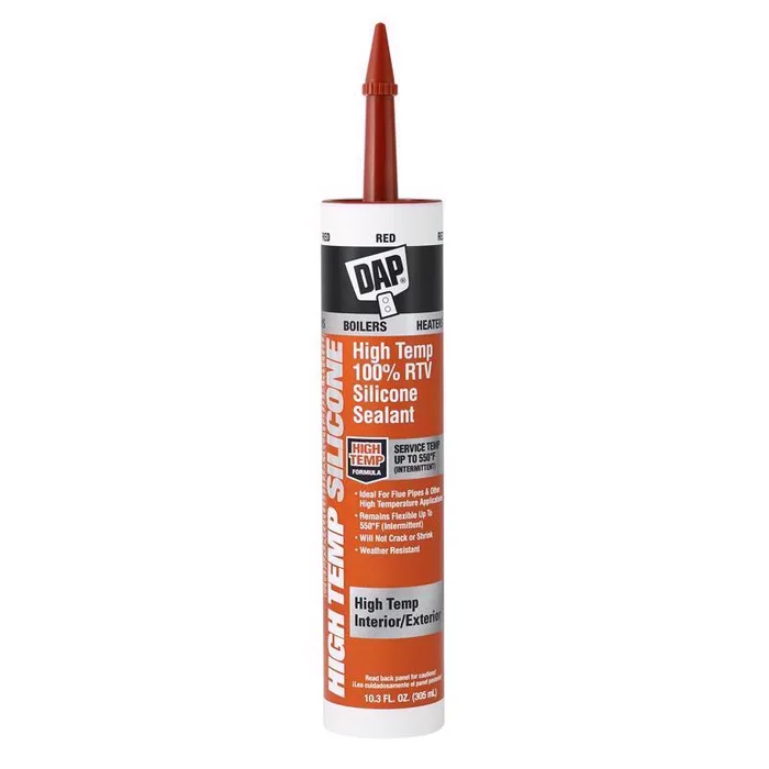 DAP Red 100% RTV Silicone Sealant 10.3 oz (Pack of 12)
