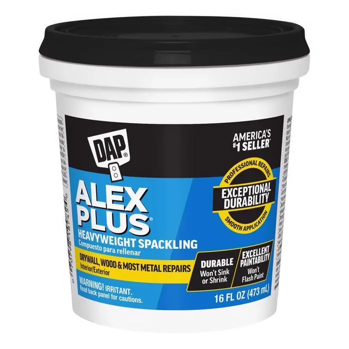 DAP Alex Plus Ready to Use White Spackling Compound 1 pt (Pack of 12)
