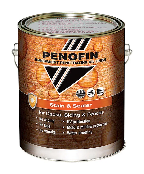Penofin Transparent Matte Redwood Oil-Based Alkyd Stain and Sealer 1 gal (Pack of 4)