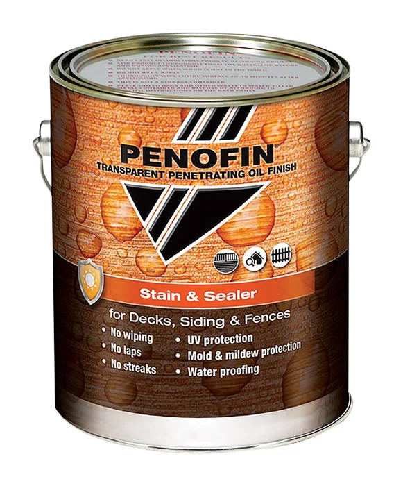 Penofin Transparent Matte Mission Brown Oil-Based Alkyd Stain and Sealer 1 gal (Pack of 4)