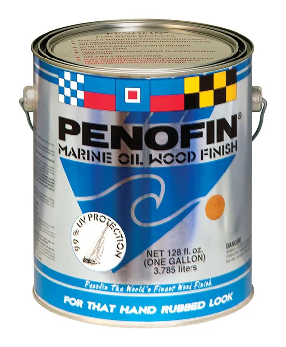 Penofin Marine Oil Transparent Matte Hardwood Oil-Based Wood Finish 1 gal (Pack of 4)