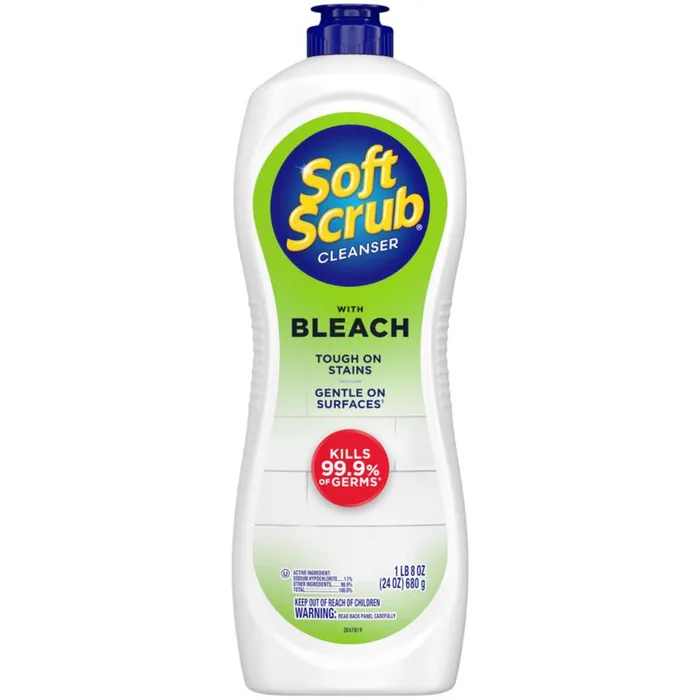 Soft Scrub No Scent Heavy Duty Cleaner 24 oz Cream (Pack of 8)