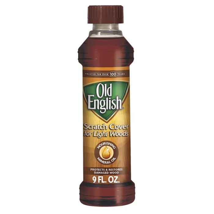 Old English No Scent Scratch Cover Polish Light Wood 8 oz Liquid (Pack of 6)
