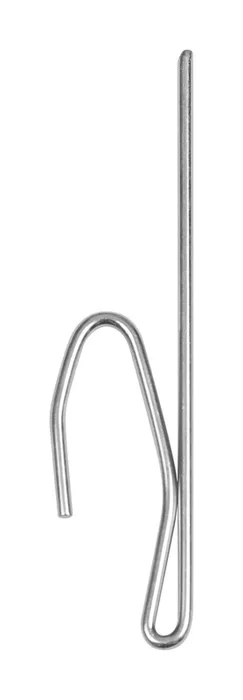 Kenney Silver Traditional/Transitional Pin On Hook 3 in. L