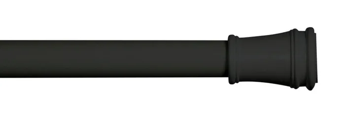 Kenney Black Traditional/Transitional Tension Rod 28 in. L X 48 in. L