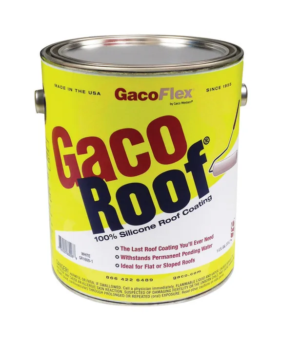 GacoFlex White Silicone Roof Coating 1 gal (Pack of 4)