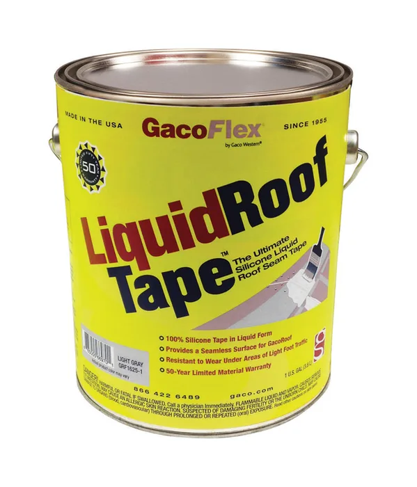 GacoFlex Light Gray Silicone Roof Tape 1 gal (Pack of 4)
