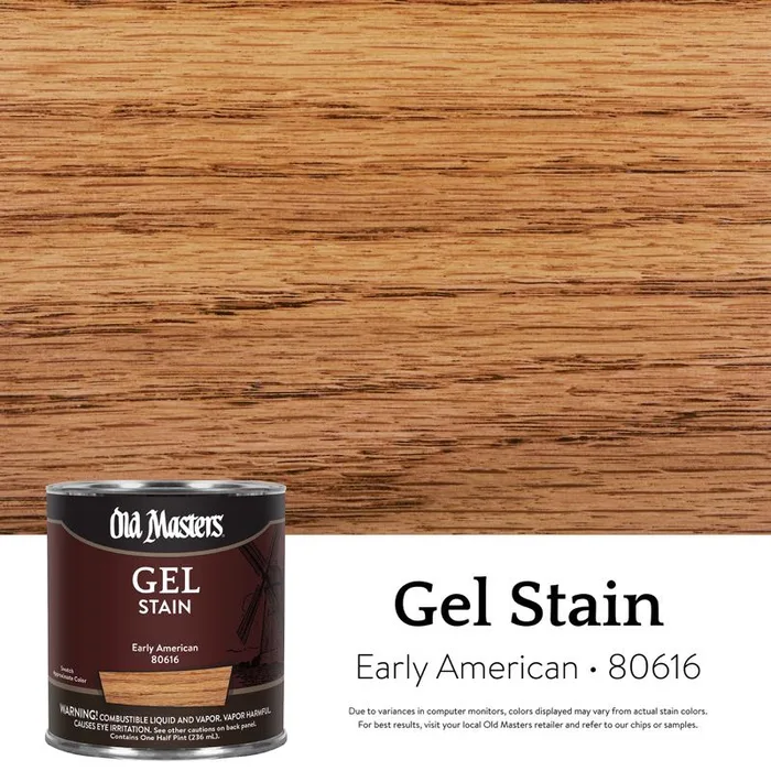 Old Masters Semi-Transparent Early American Oil-Based Alkyd Gel Stain 1/2 pt