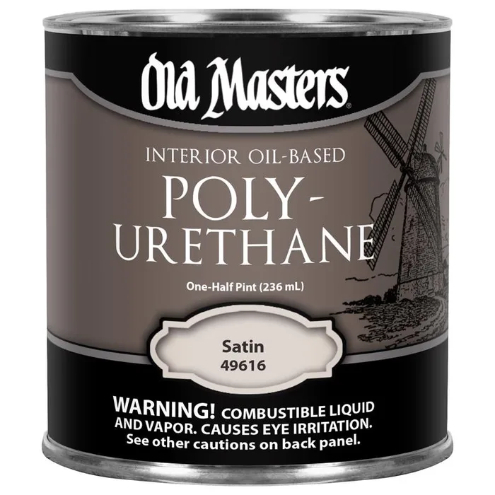 Old Masters Satin Clear Oil-Based Polyurethane 0.5 pt (Pack of 6)
