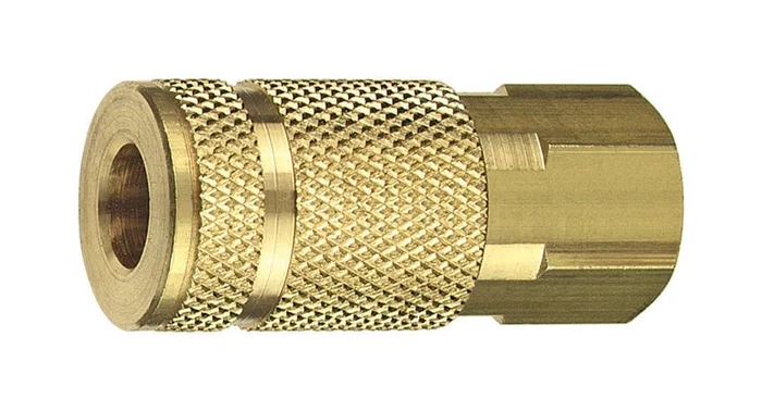 Tru-Flate Brass Aro Style Coupler 1/4 in. Female 1 pc (Pack of 10)