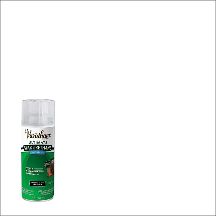 Varathane Ultimate Gloss Crystal Clear Water-Based Acrylic Modified Urethane Spar Urethane Spray 11- (Pack of 6)