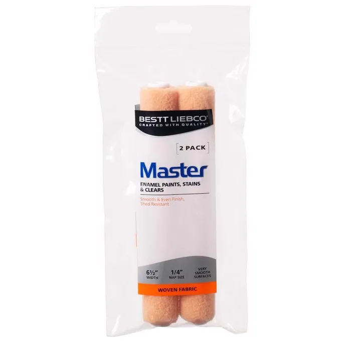 Bestt Liebco Master Woven Fabric 6-1/2 in. W X 1/4 in. Mini Paint Roller Cover 2 pk (Pack of 12)