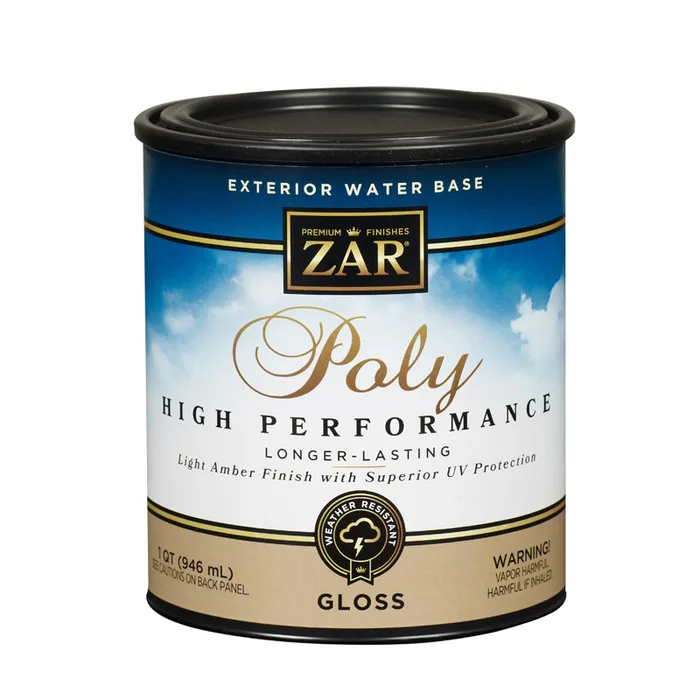 ZAR Gloss Light Amber Water-Based Polyurethane 1 qt (Pack of 4)