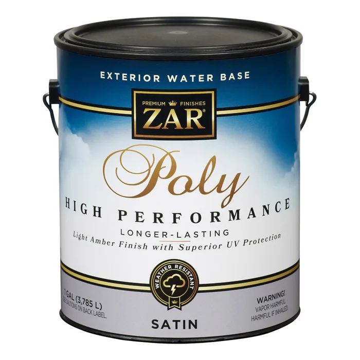 ZAR Satin Light Amber Water-Based Polyurethane 1 gal (Pack of 2)