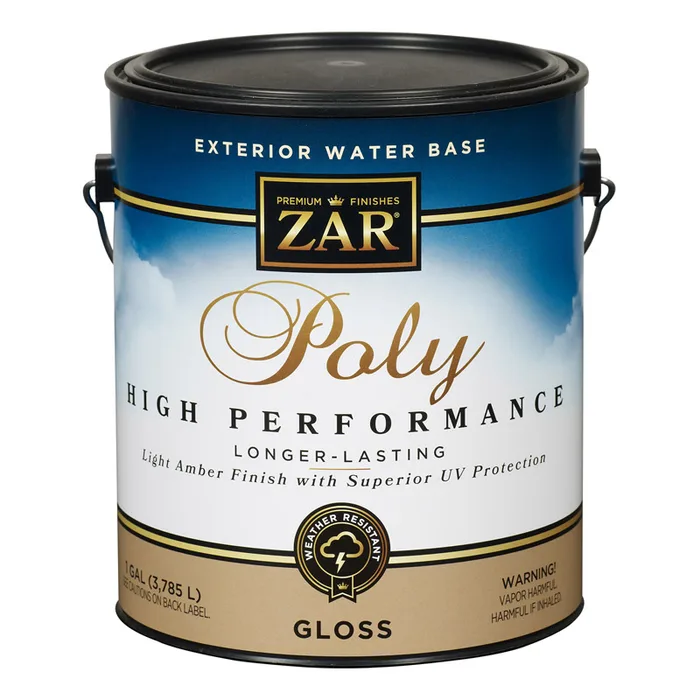 ZAR Gloss Light Amber Water-Based Polyurethane 1 gal (Pack of 2)