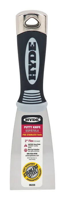 Hyde Pro 2 in. W Stainless Steel Flexible Putty Knife (Pack of 5)