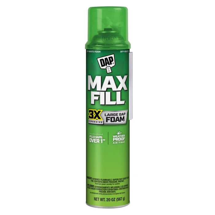 Touch 'n Foam Max Fill Tan Polyurethane Foam Sealant 20 oz (Pack of 12)